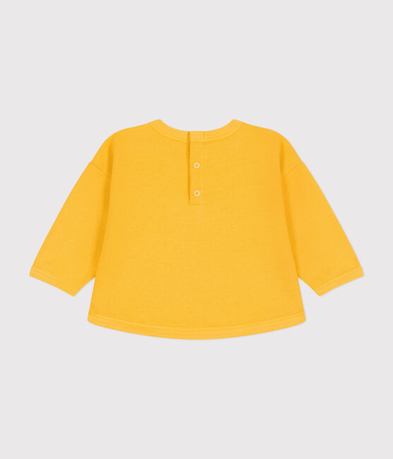 Sweatshirt en molleton bébé jaune DAISY