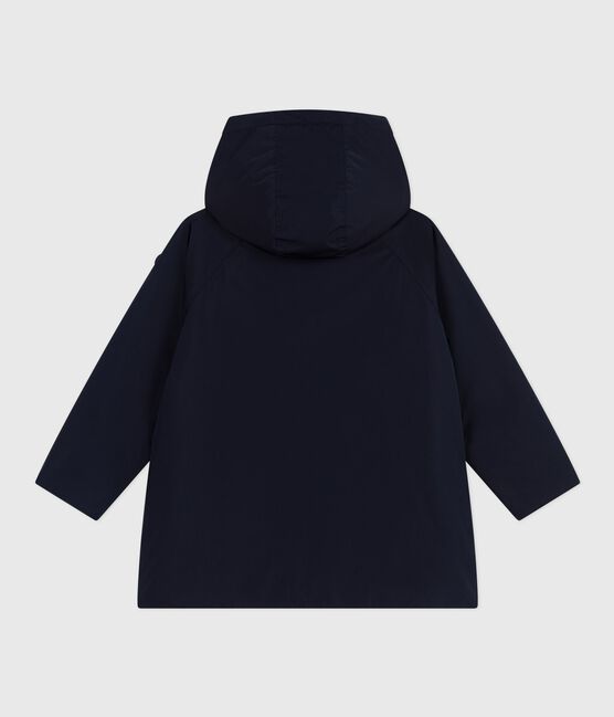 Parka enfant mi-longue unie bleu SMOKING