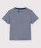 Tee-shirt Bébé Petit Bateau x Water Family bleu MEDIEVAL/blanc MARSHMALLOW