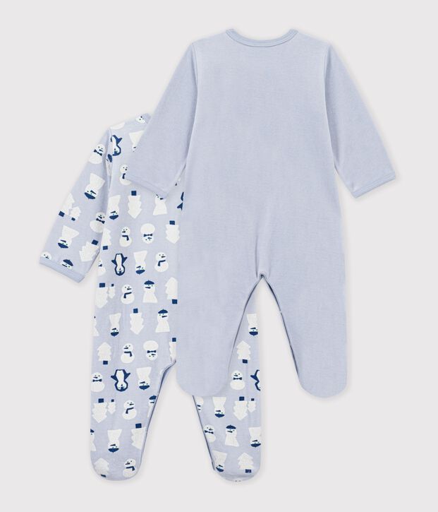 Lot de pyjamas b&eacute;b&eacute; en velours imprim&eacute; multicouleur