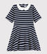 Robe manches courtes en coton enfant fille