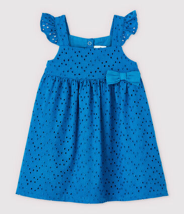 PETIT BATEAU - Robe à bretelles en broderie anglaise bébé fille