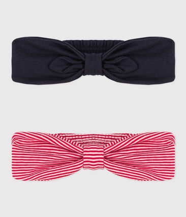 PETIT BATEAU - Lot de 2 bandeaux en coton bébé