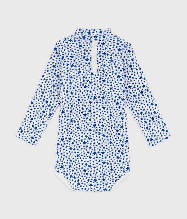 Body manches longues en coton b&eacute;b&eacute;. blanc/multicouleur