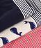 Lot de 3 boxers enfant en coton imprimé baleines variante 1