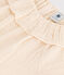 Blouse en gaze de coton enfant fille écru AVALANCHE