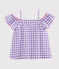 Blouse enfant fille violet REAL/blanc MARSHMALLOW