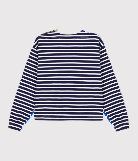 Marinière réédition Hyères femme blanc ECUME/bleu BLEU