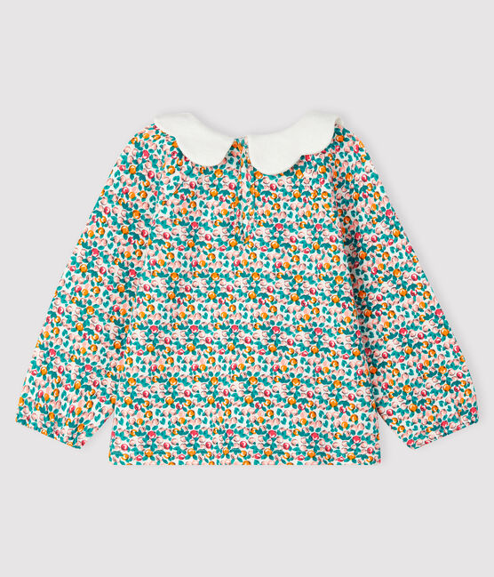 Blouse manches longues bébé fille blanc MARSHMALLOW/blanc MULTICO