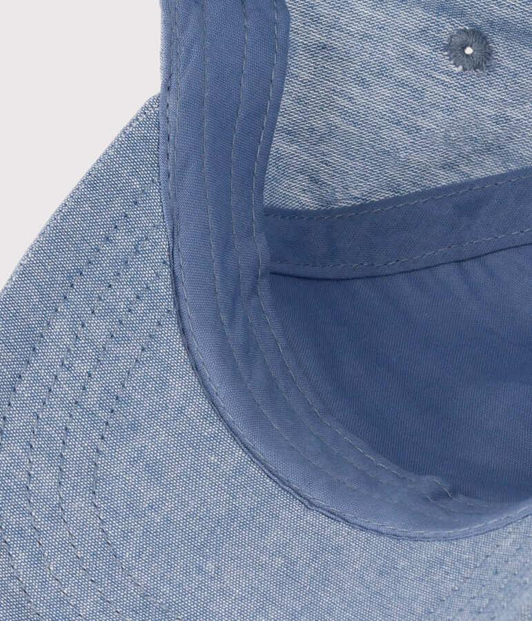 Casquette Petit Bateau Family en denim b&eacute;b&eacute; bleu DENIM CLAIR