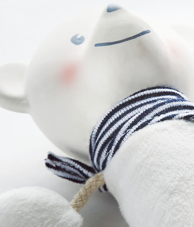 Doudou ours blanc