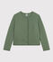 Cardigan en tubique matelassé femme vert CROCO