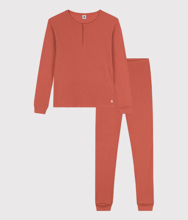 Pyjama en coton et lyocell femme rose