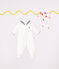 Pyjama bébé en velours à col vareuse blanc MARSHMALLOW