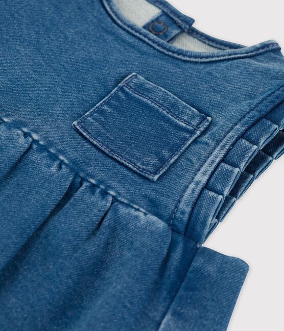 Robe en denim écoreponsable bébé bleu BLEU DELAVE