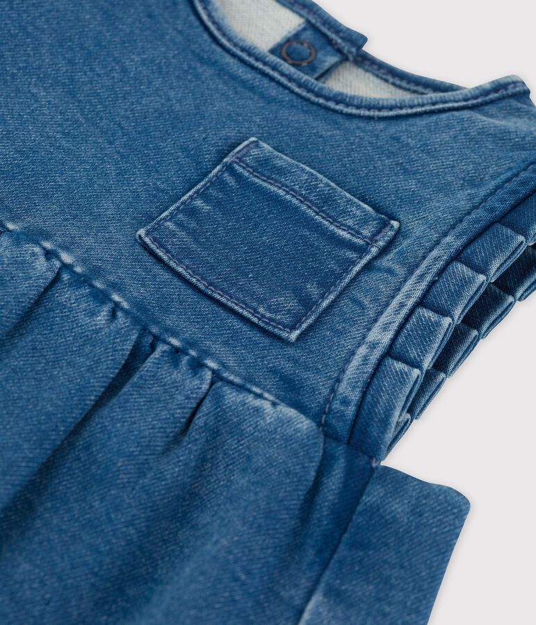 Robe en denim &eacute;coreponsable b&eacute;b&eacute; bleu BLEU DELAVE