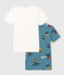 Lot de 2 tee shirts manches courtes snowboard en coton petit garçon variante 1