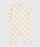 Pyjama bébé en coton sans pieds imprimé cœurs dorés MILK/ DORE