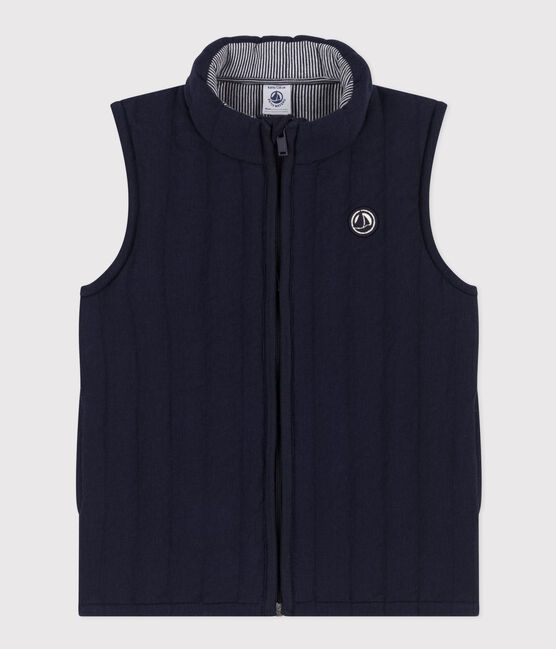 Veste sans manche en tubique enfant fille / garçon bleu SMOKING