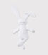 Doudou lapin blanc bébé en jersey