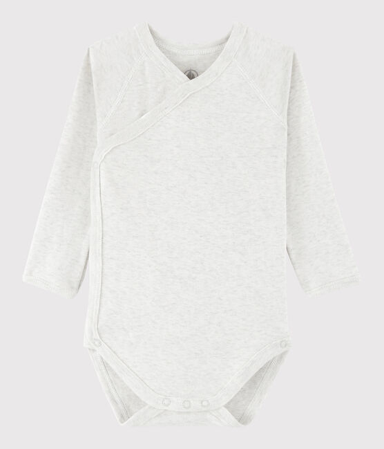 Body croisé manches longues bébé fille-garçon beige MONTELIMAR CHINE