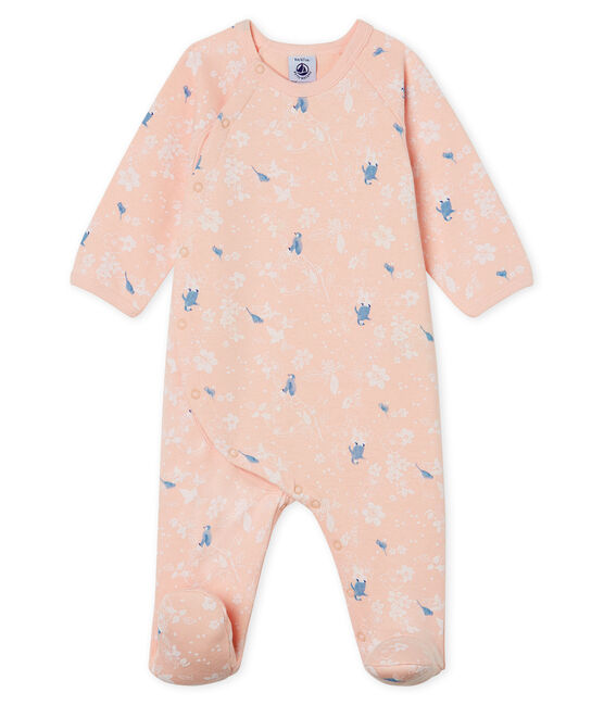 Dors Bien bébé fille en molleton rose MINOIS/blanc MULTICO