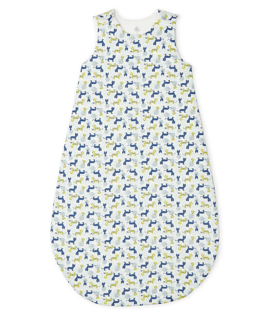 Gigoteuse bébé en côte blanc MARSHMALLOW/bleu MEDIEVAL