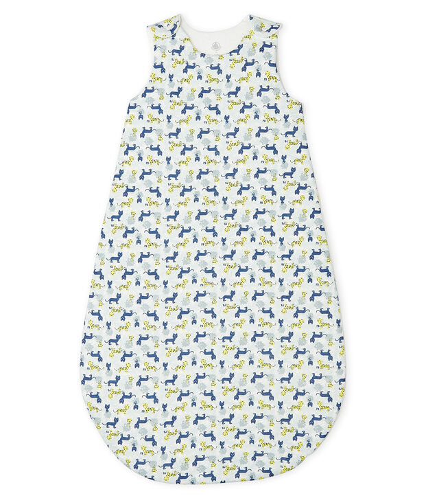 Gigoteuse b&eacute;b&eacute; en c&ocirc;te blanc/bleu