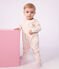Pyjama b&eacute;b&eacute; en coton sans pieds avec col imprim&eacute; &agrave; fleurs blanc/multicouleur
