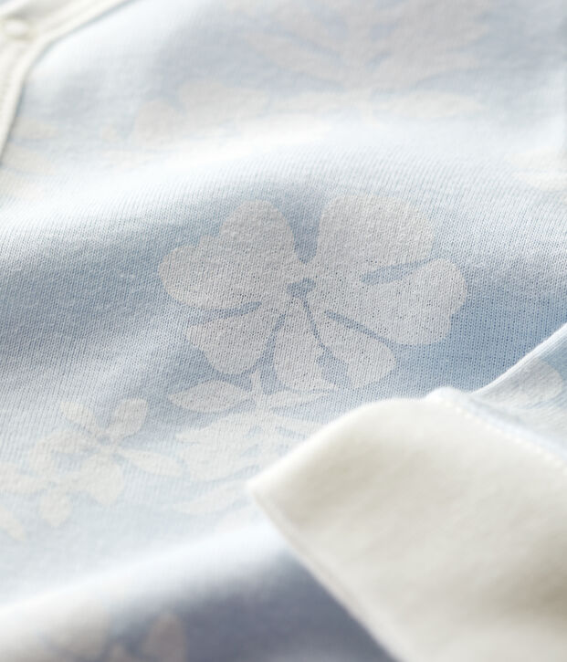 Dors-bien b&eacute;b&eacute; hawa&iuml; avec pieds amovibles en coton bleu/blanc