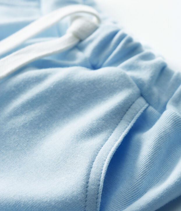 Short b&eacute;b&eacute; fille - gar&ccedil;on en maille bleu clair