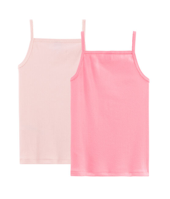 Lot de 2 chemises à bretelles pastel petite fille variante 1