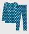 Pyjama snugfit imprimé graphique petit garçon-petite fille en coton biologique MALLARD/ ECUME