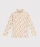 Sous-pull en coton enfant fille blanc AVALANCHE/ MULTICO