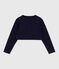 Cardigan enfant en coton uni bleu SMOKING