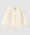 Cardigan bébé fille en tricot blanc MARSHMALLOW
