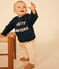 Sweatshirt en molleton bébé bleu SMOKING