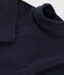Body manches longues col roulé en coton bébé bleu SMOKING