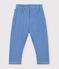 Pantalon de jogging b&eacute;b&eacute; en coton uni bleu