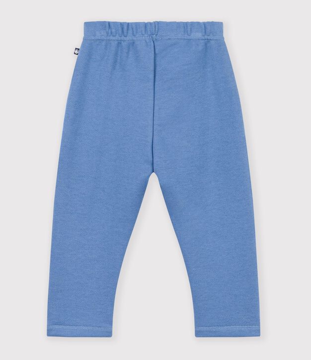 Pantalon de jogging b&eacute;b&eacute; en coton uni bleu
