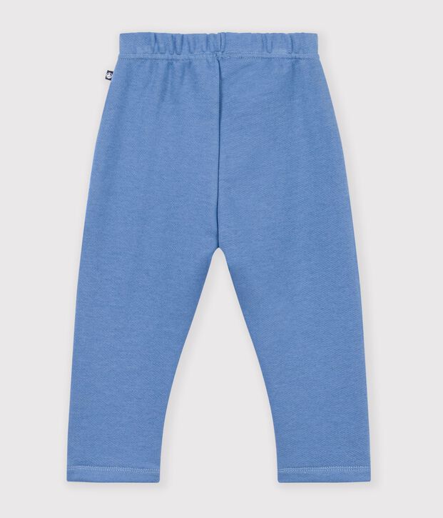 Pantalon de jogging b&eacute;b&eacute; en coton uni bleu