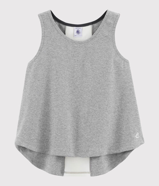 Débardeur de sport enfant fille gris SUBWAY CHINE