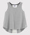 Débardeur de sport enfant fille gris SUBWAY CHINE