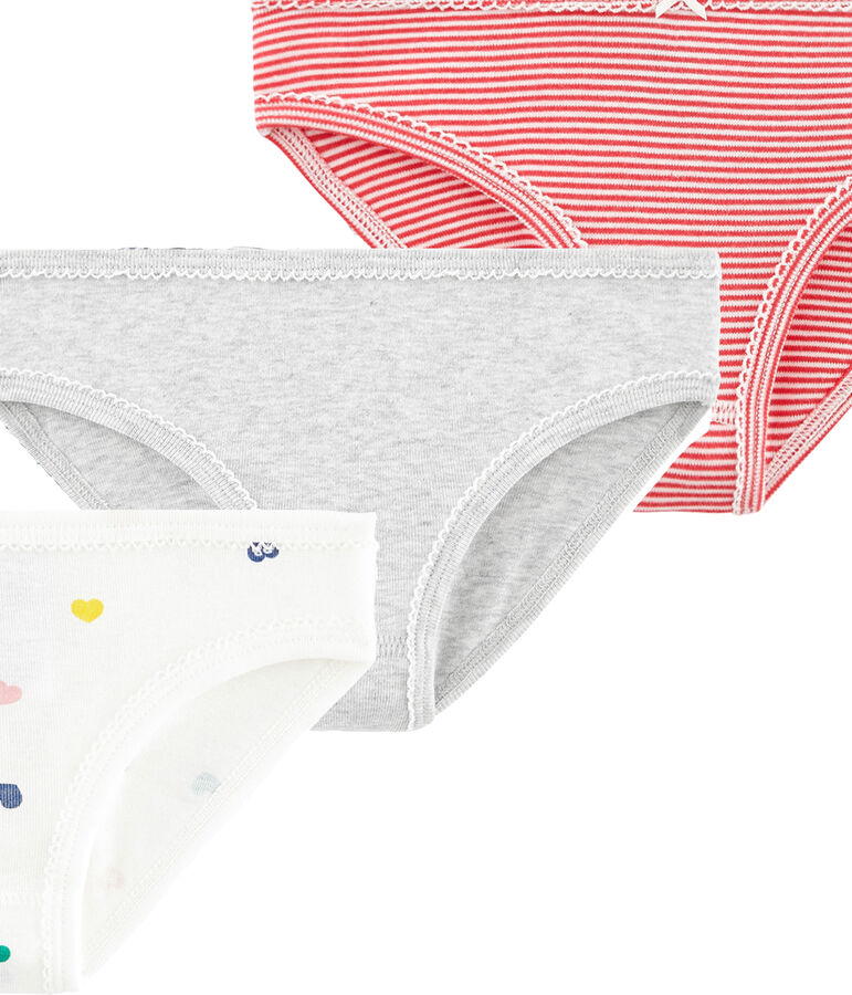 Trio de culottes petite fille multicouleur