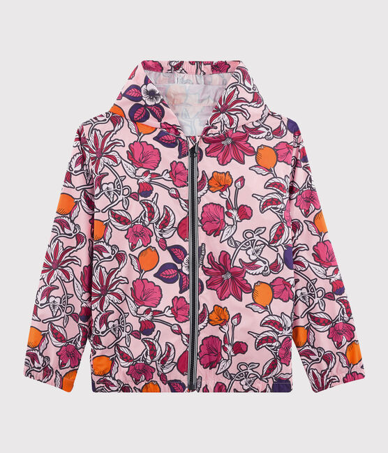 Coupe-Vent anti-UV UPF 50+ enfant fille rose PATIENCE/blanc MULTICO