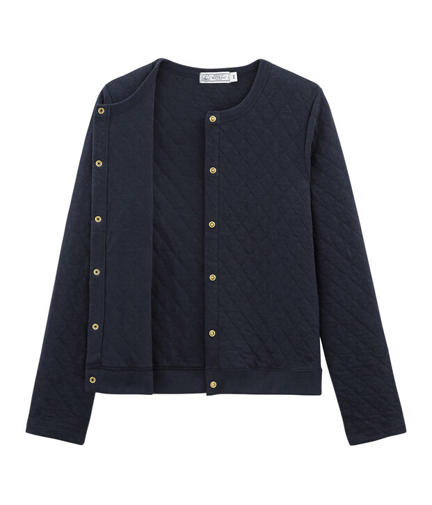 Cardigan tubique femme bleu marine