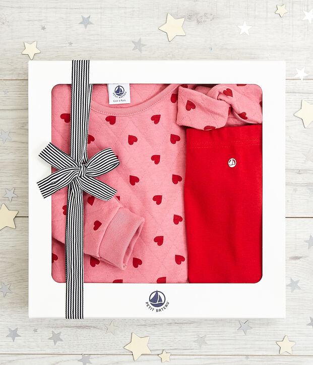 Coffret cadeau b&eacute;b&eacute; fille multicouleur