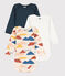 Lot de 3 bodies manches longues bébé en coton variante 1