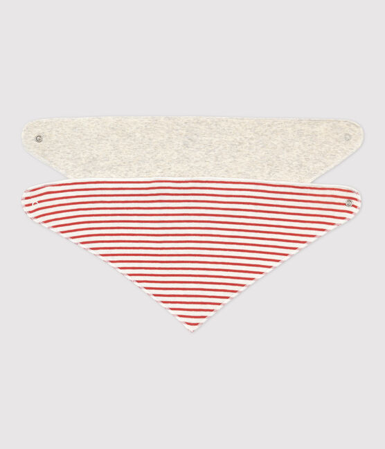 Lot de 2 bandanas-bavoirs bébé variante 2