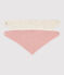 Lot de 2 bandanas-bavoirs bébé variante 2